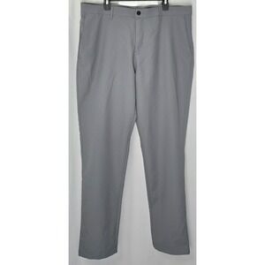 Banana Republic Tech Hybrid Pants Men's 40x32 Gray Motion Performance Golf Chino